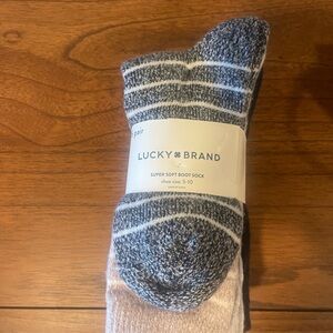 Lucky Brand Striped Black and White Socks